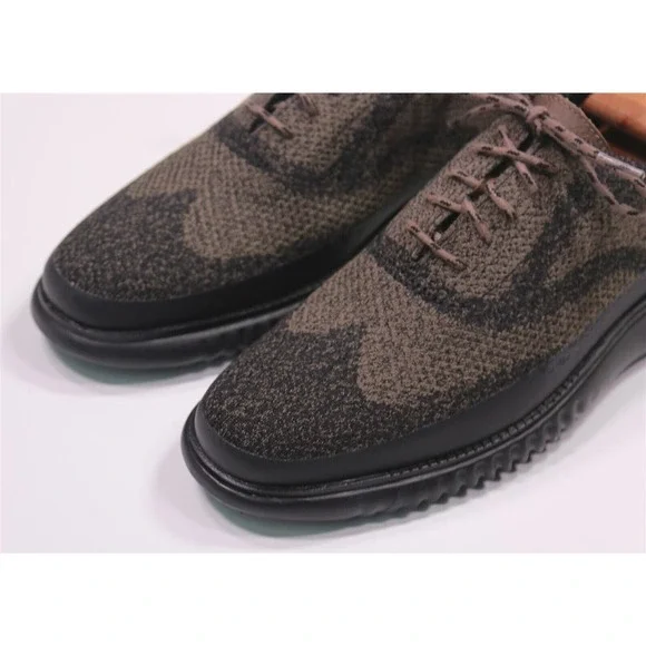 New! Cole-Haan 2.ZeroGrand Brown Stitchlite Ox Sneaker Wingtip Shoes 8.5 - Picture 3 of 12